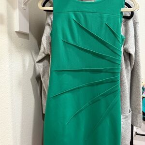 Calvin Klein Vibrant Green Midi Dress